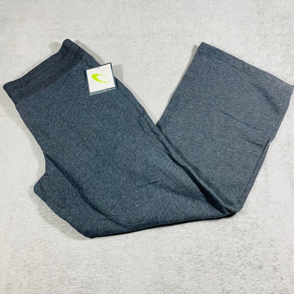 Tek Gear Sweatpants Womens XL Charcoal Heather Wide Leg Drawstring AC4807